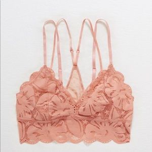 Artie Light Pink Star Lace Bralette
